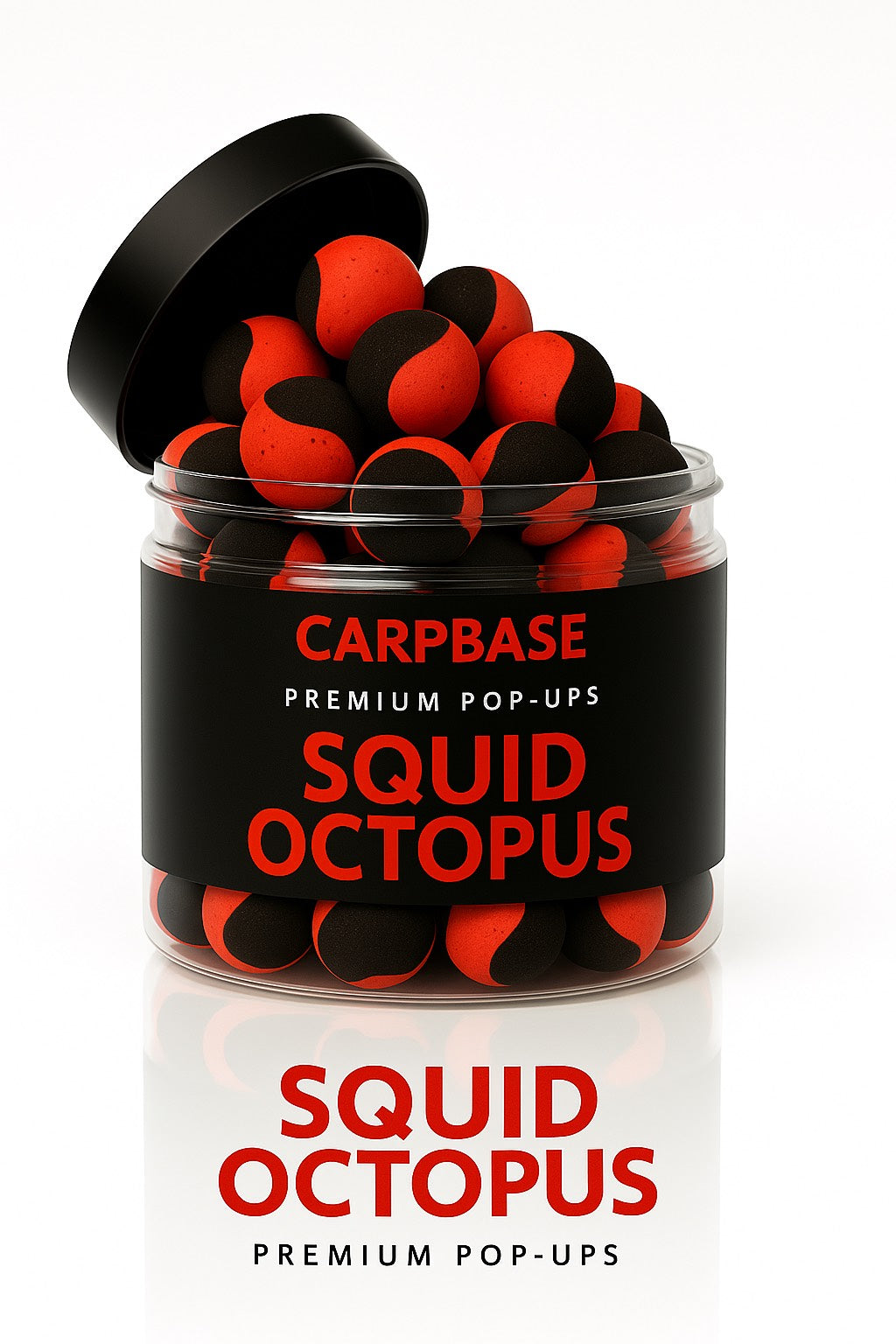Calamar/Poulpe Pop-Up Bicolore Noir/Rouge